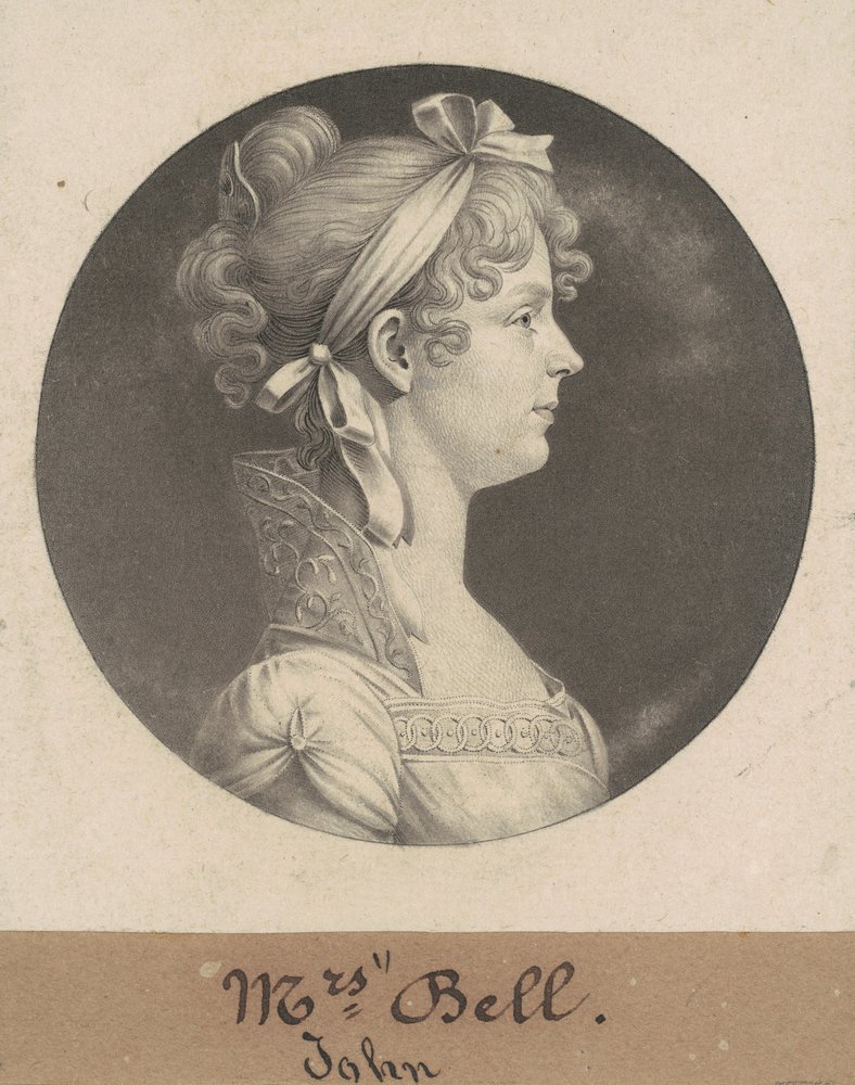 Mary Ann Walker Bell de Charles B. J. Févret de Saint Mémin