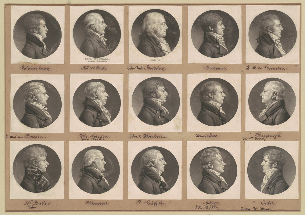 Colección de retratos de Saint-Mémin, Grupo 37 de Charles B. J. Févret de Saint Mémin
