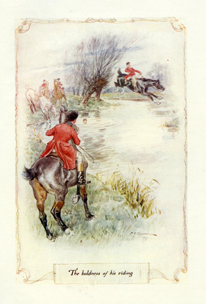 La audacia de su equitación, 1907 de Charles Edmund Brock