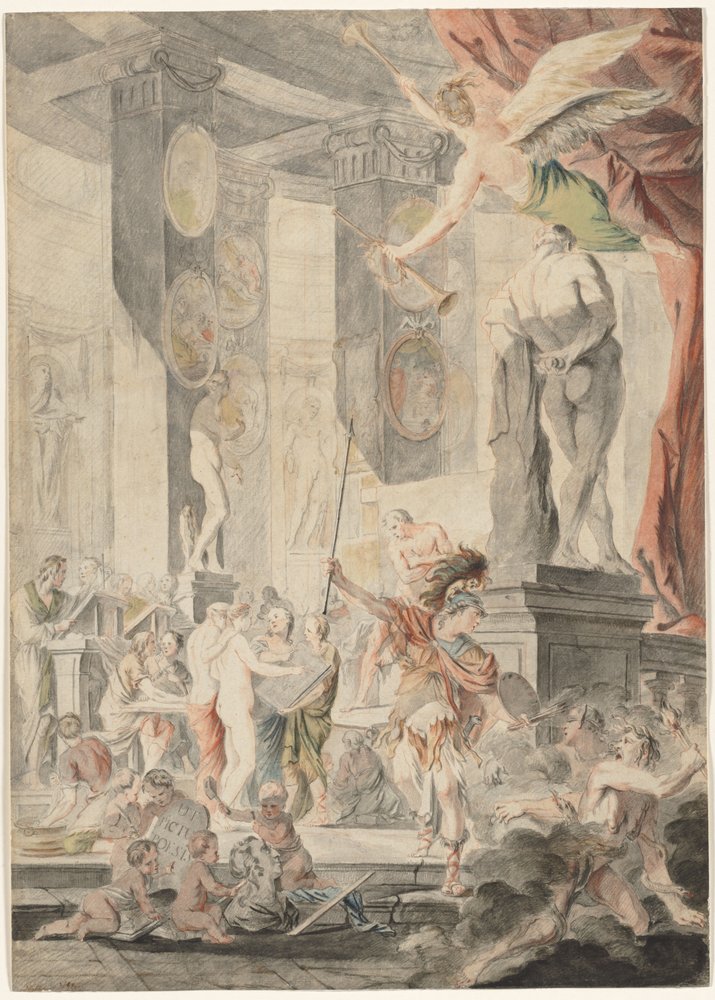Ut Pictura Poesis, 1745-1746 de Charles-Francois Hutin
