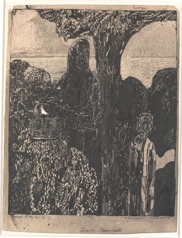 Visita a su tía, Miss Betsey Trootwood, Dover de Christian Kongstad Petersen