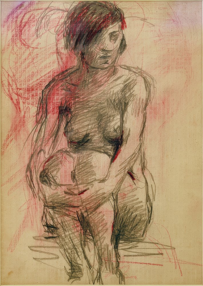 Desnudo femenino sentado de Clara Siewert
