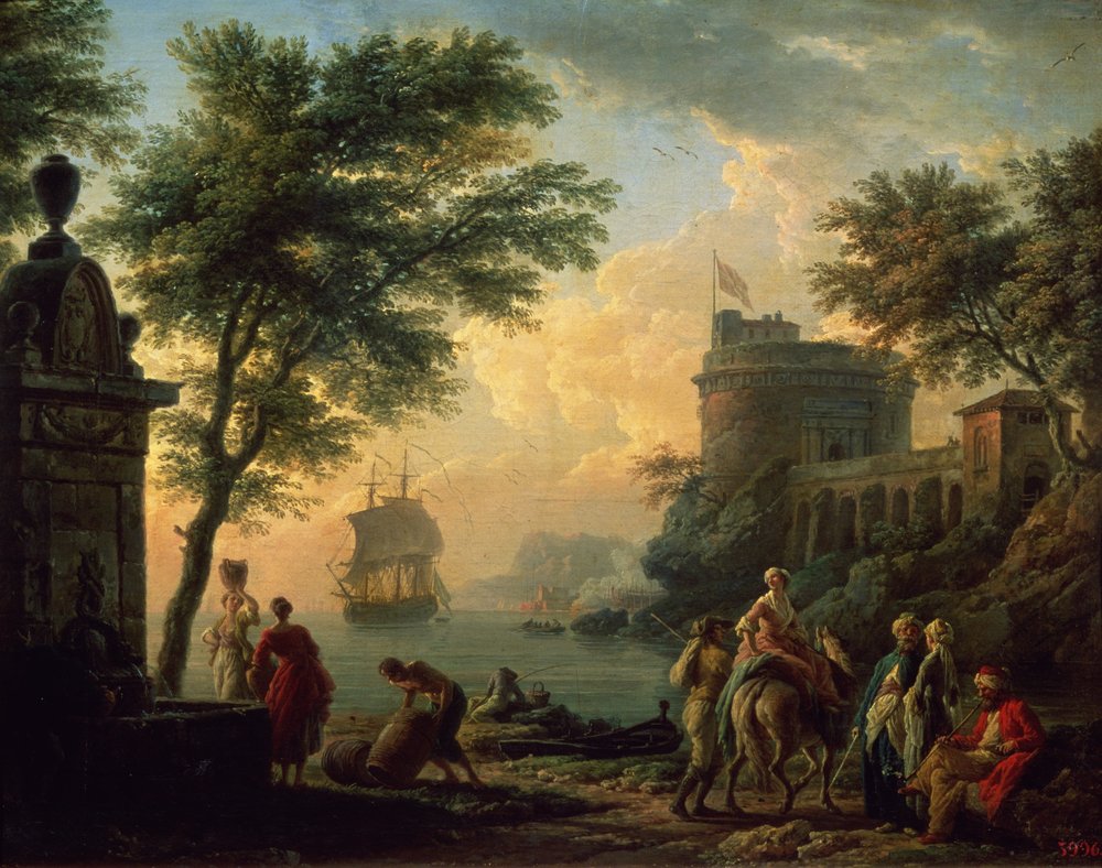 Puerto marítimo, 1763 de Claude Joseph Vernet