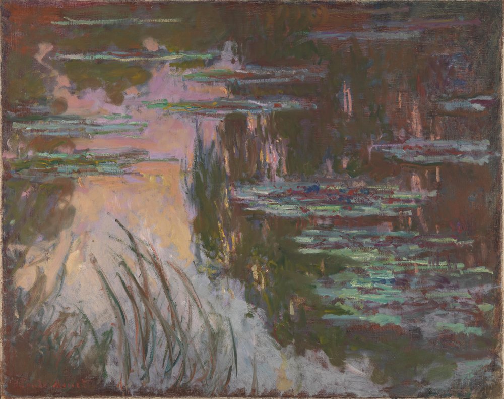 Nenúfares, puesta de sol de Claude Monet