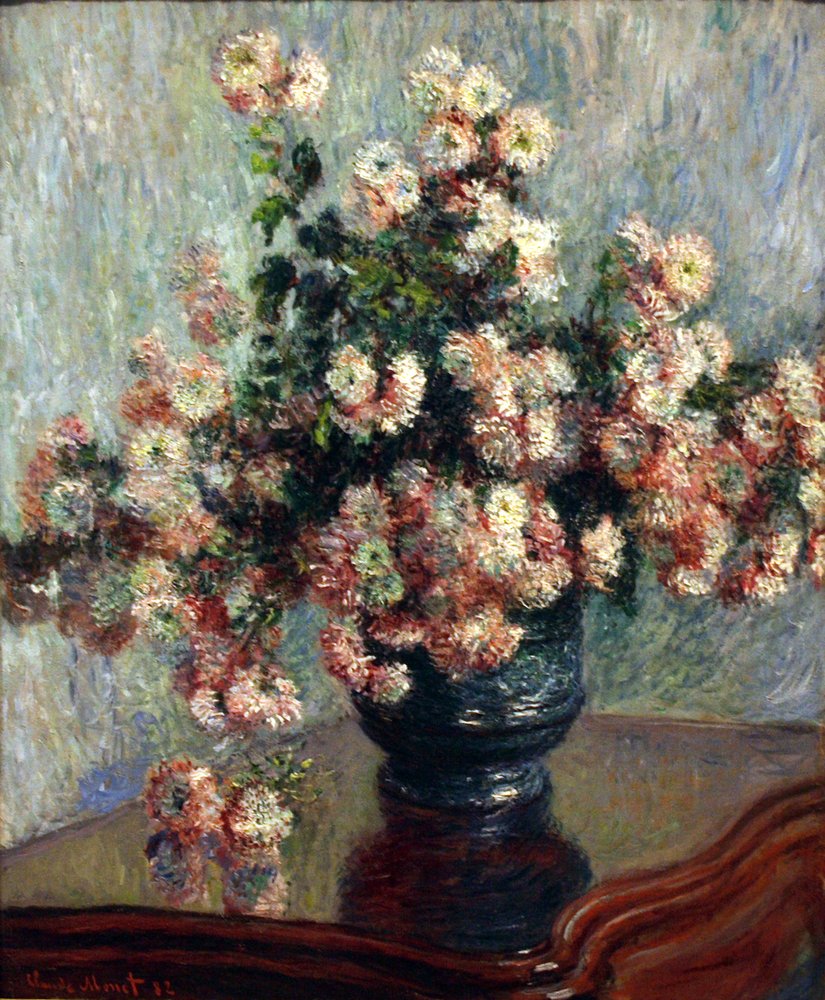 Crisantemos de Claude Monet