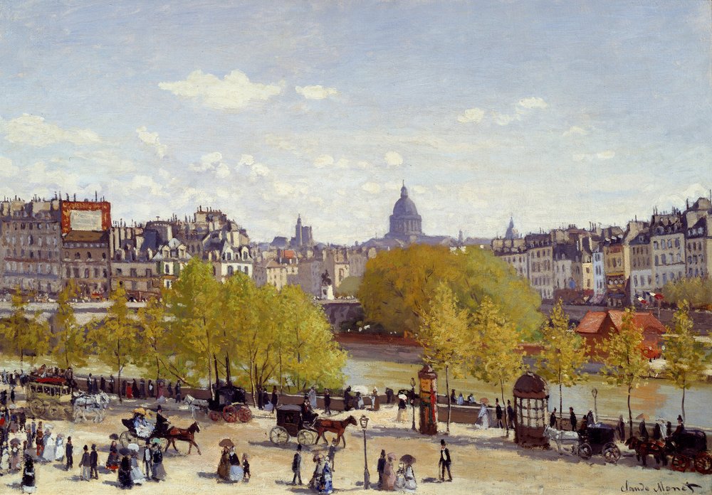 Muelle del Louvre de Claude Monet