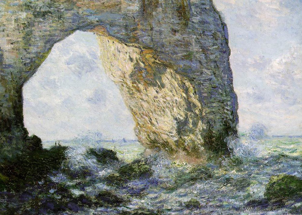 Arco de roca | Claude Monet | Impresión de arte