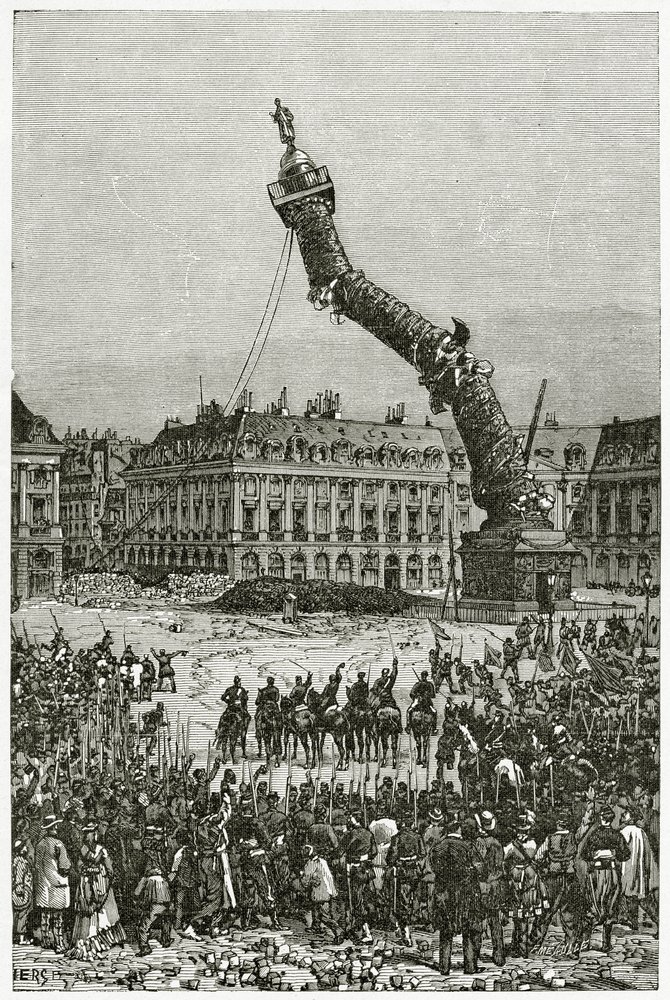 La columna Vendôme, siglo XIX de Daniel Urrabieta Vierge