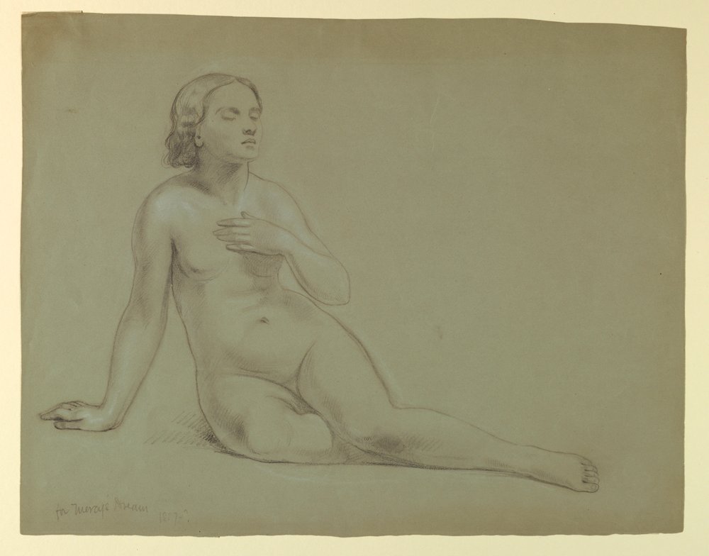 Desnudo femenino, estudio para «El sueño de Mercy» de Daniel Huntington