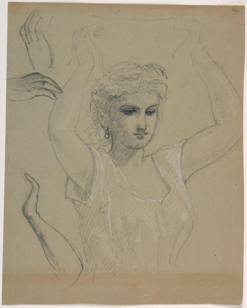 Mujer con Manos Levantadas de Daniel Huntington