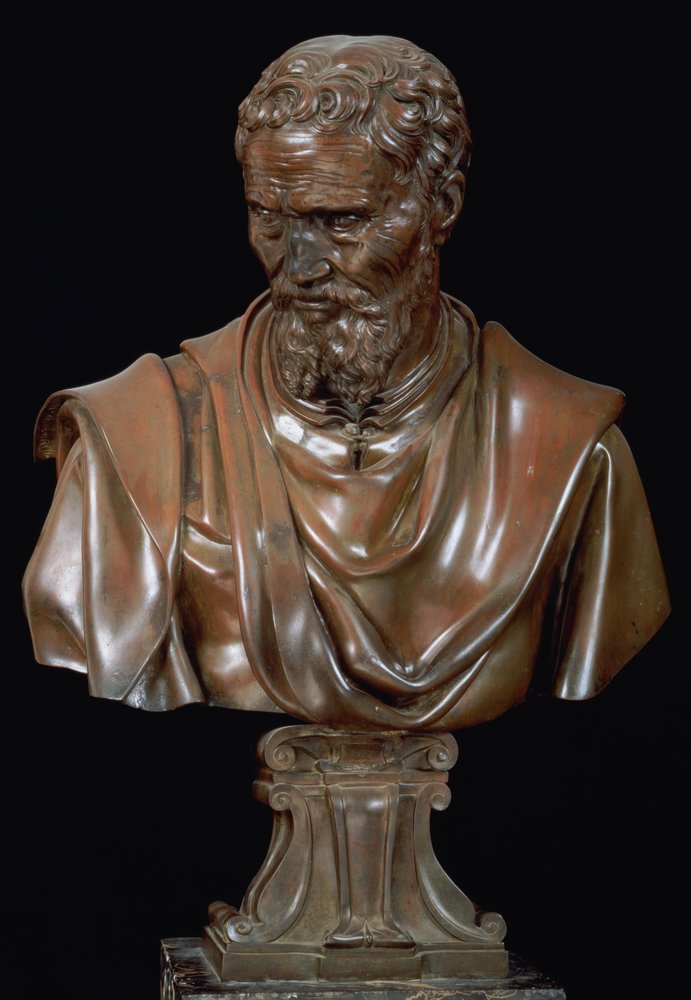 Busto retrato de Miguel Ángel Buonarroti (1475-1564) de Daniele da Volterra