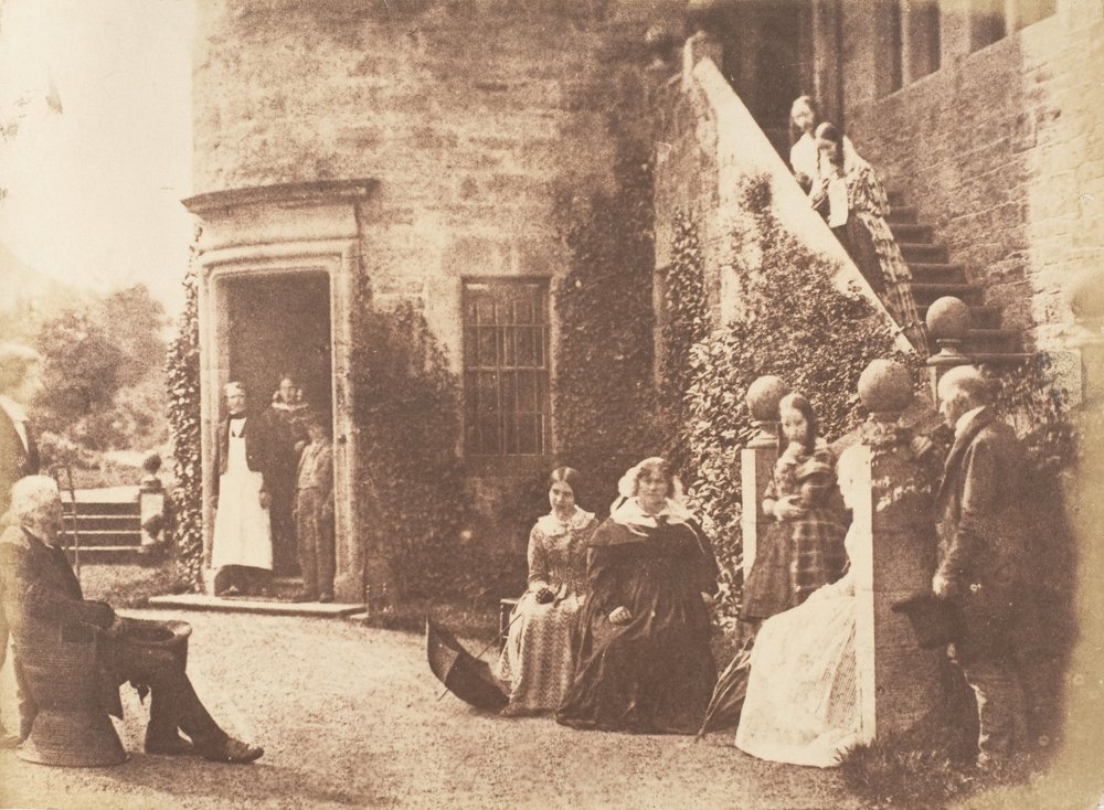 Bonaly Towers. Hogar de Lord Cockburn, 1843-47. Creadores: David Octavius Hill, Robert Adamson, Hill & Adamson. de Hill and Adamson