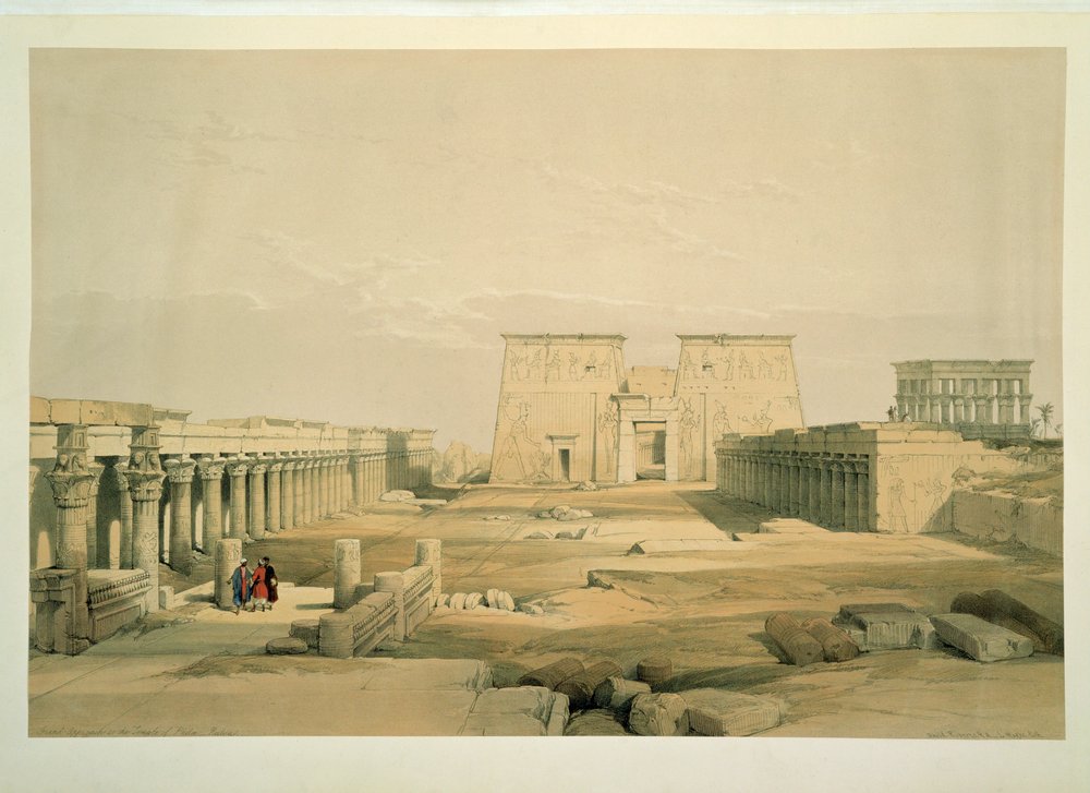 Entrada principal al templo de la isla de Philae