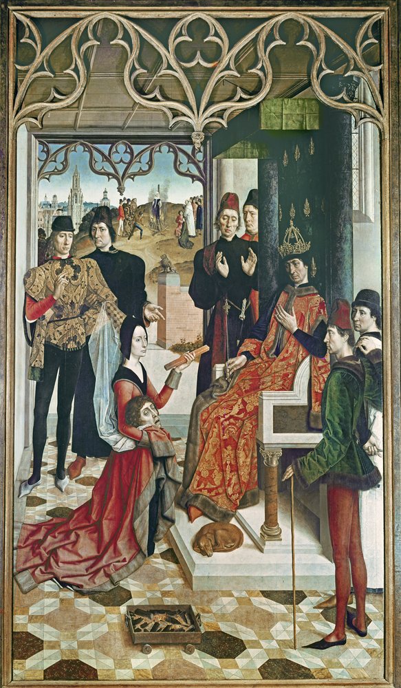 La justicia del emperador Otto: Juicio por fuego, 1471-73 de Dirck Bouts