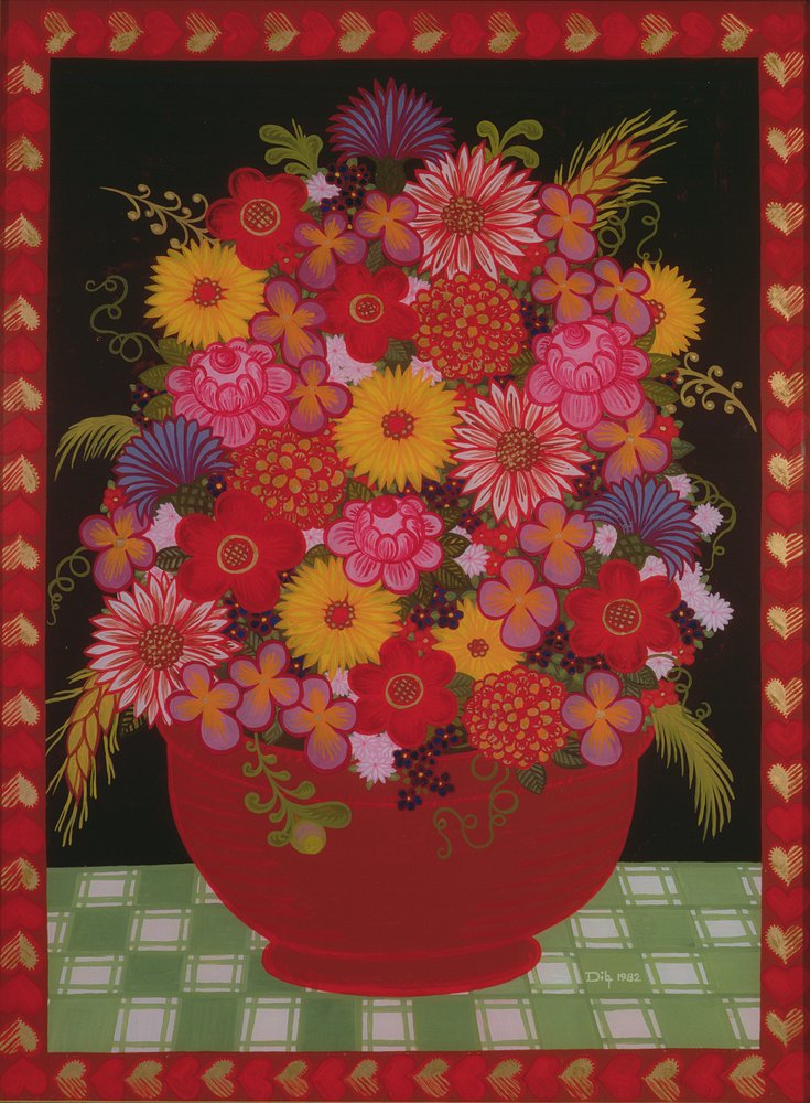 Cuenco de Flores de Ditz