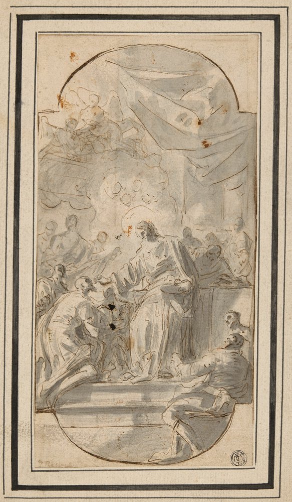 Cristo comulgando (La institución de la Eucaristía) de Domenico Mondo
