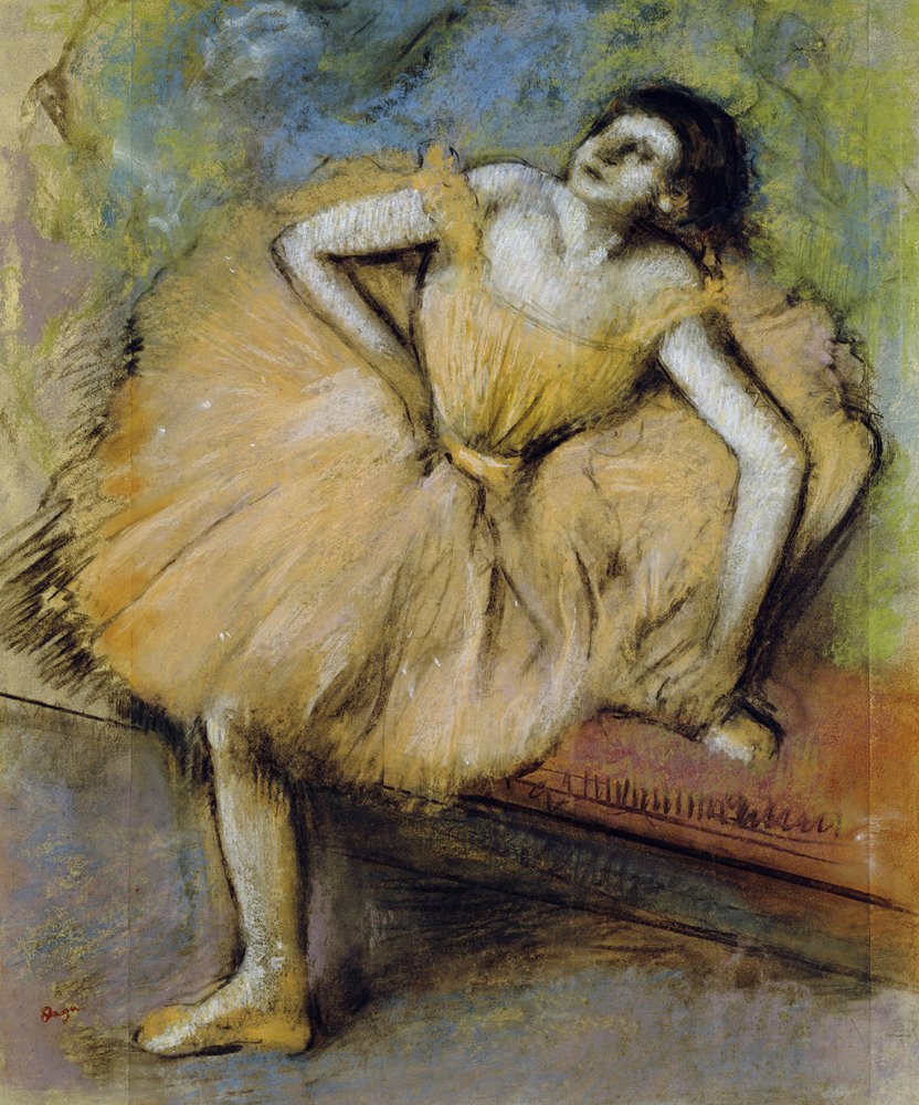 Bailarina sentada, c.1894 de Edgar Degas