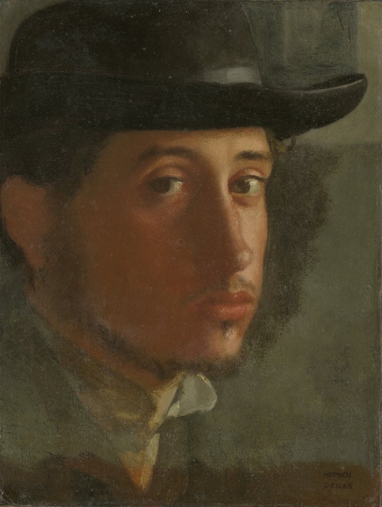Autorretrato, 1857 de Edgar Degas