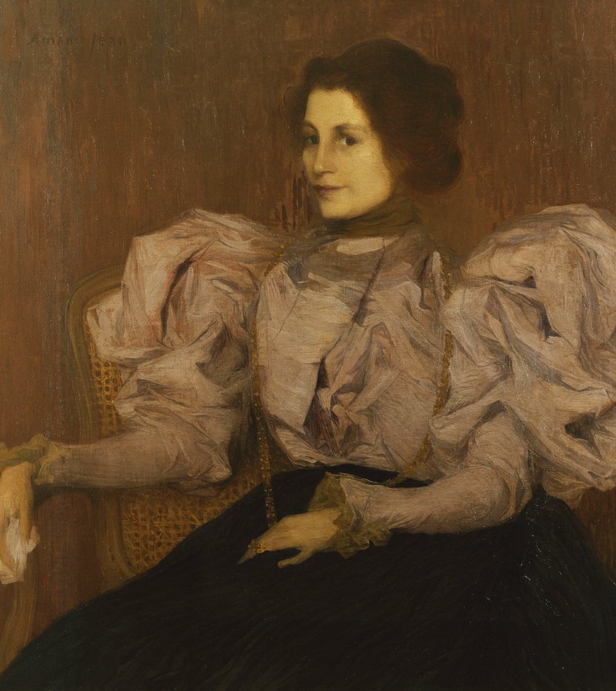 Retrato de Madame Besnard de Edmond-François Aman-Jean