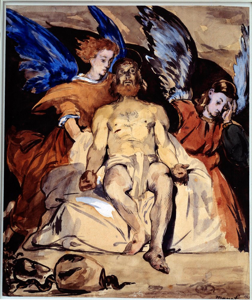 Cristo con ángeles de Édouard Manet
