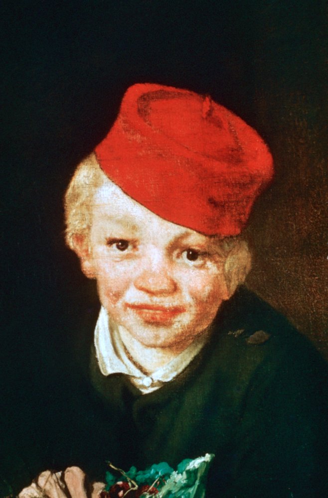 El Niño con las Cerezas (detalle), 1859 de Édouard Manet