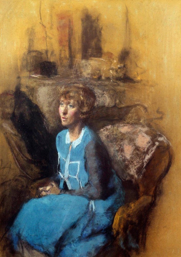 El vestido azul, siglo XX de Edouard Vuillard