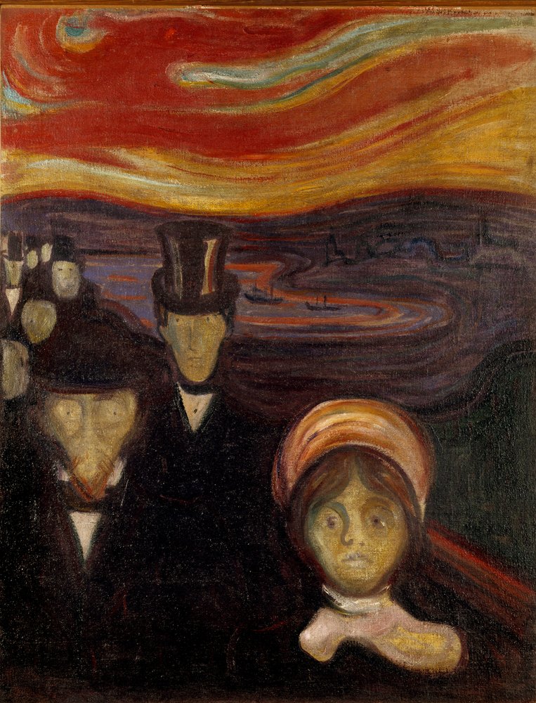 La angustia Pintura de Edvard Munch de Edvard Munch