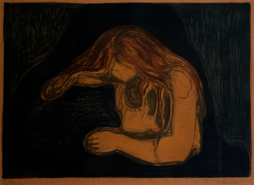 Vampiro (Vampiro II) de Edvard Munch