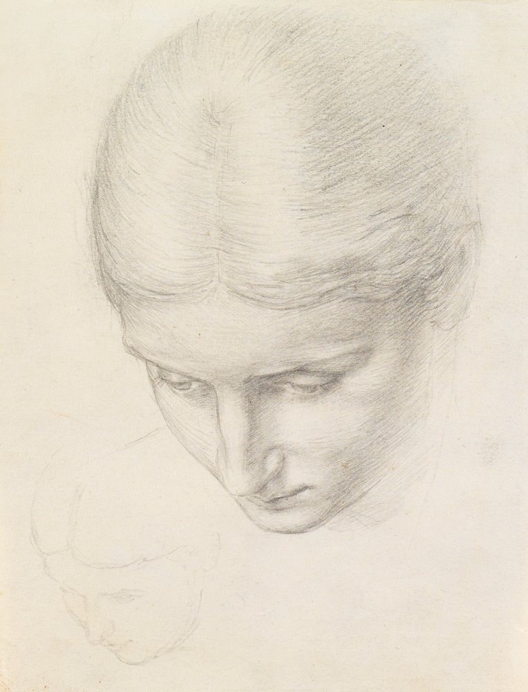 Estudio de una mujer, c.1868-71 de Edward John Poynter