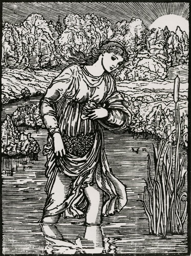 La tarea de los juncos de Edward Coley (after) Burne-Jones