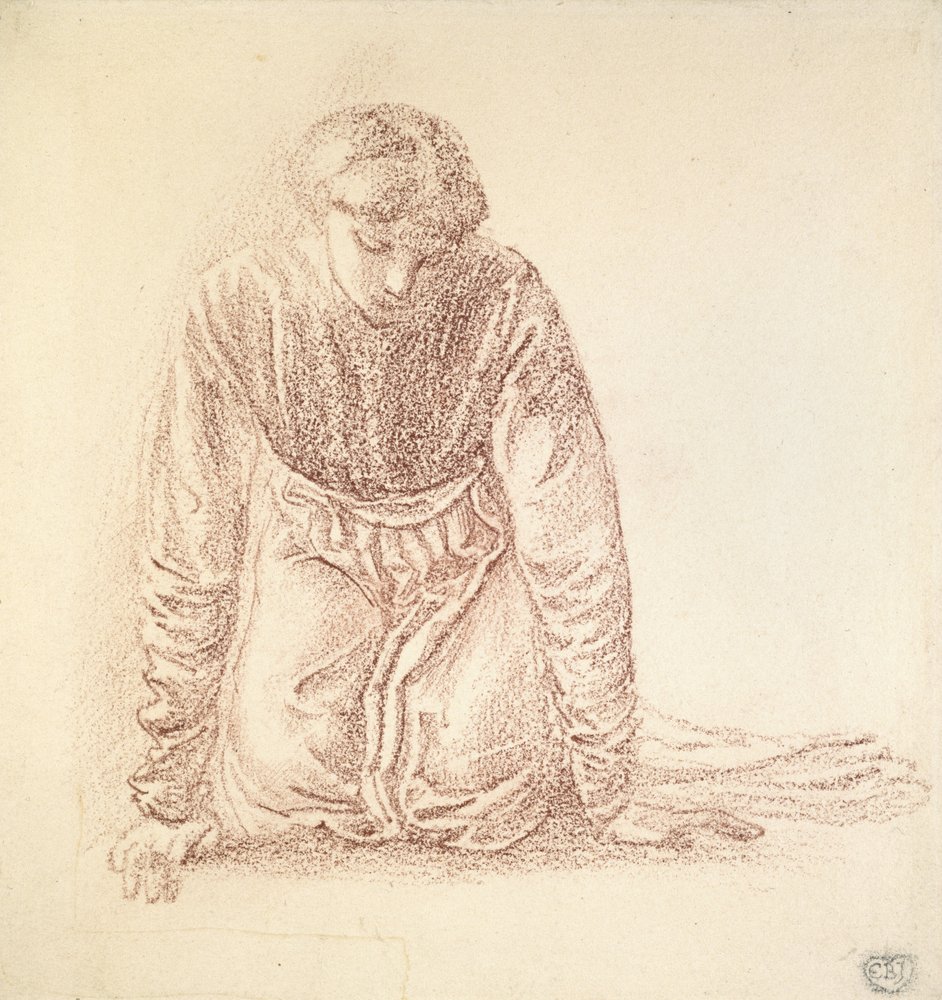 Figura arrodillada de una mujer de Edward Burne-Jones
