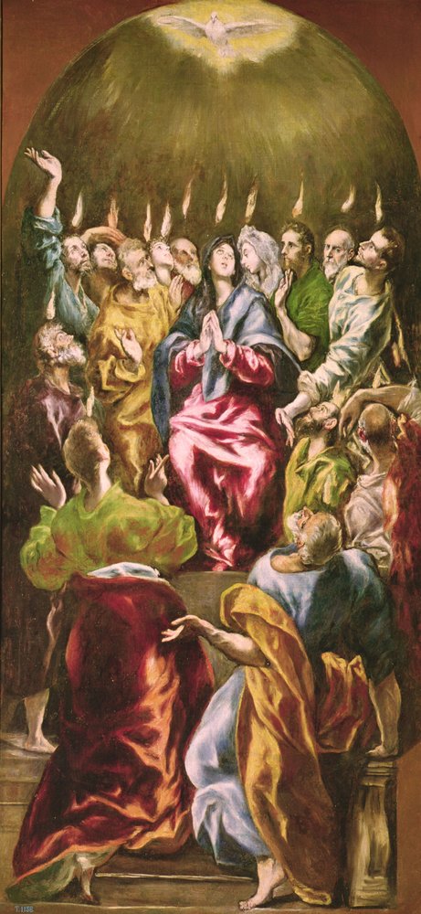 El Pentecostés, c.1604-14 de El Greco