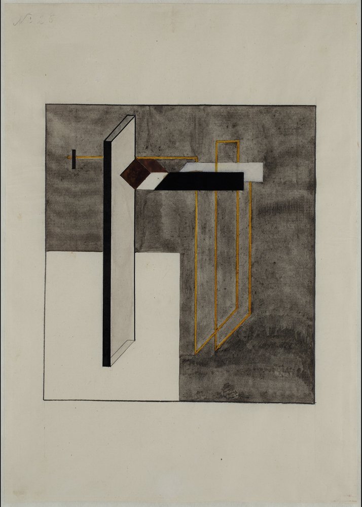 Proun 4B de Eliezer Markowich Lissitzky