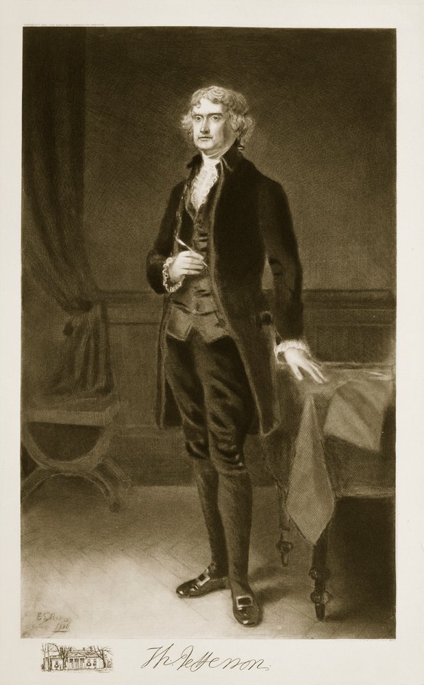 Thomas Jefferson, 3.er presidente de los Estados Unidos de América, 1884, publicado en 1901 de Eliphalet Frazer Andrews