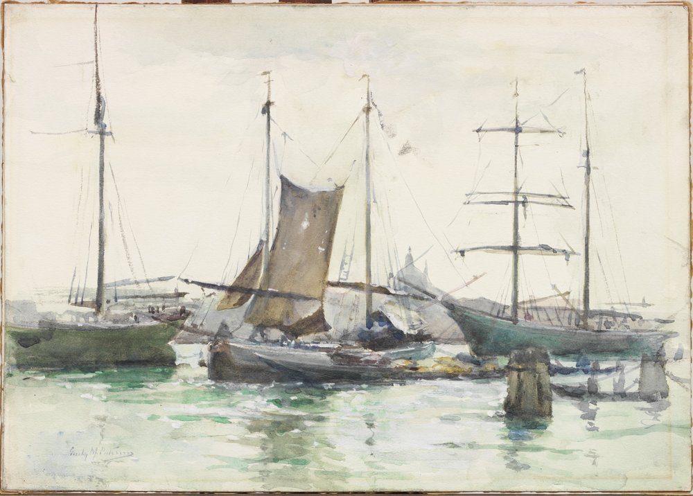 Embarcaciones en el Bacino, Venecia de Emily Murray Paterson
