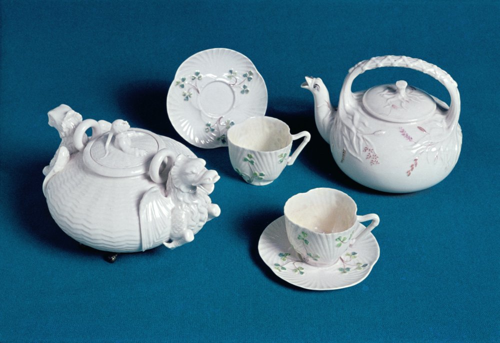 Juego de té Belleek de English School