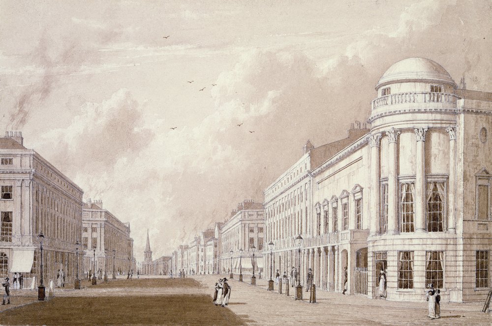 Vista de Regent Street, 1825 de English School