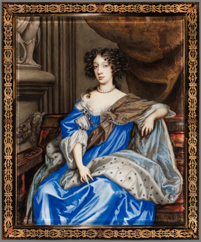 Retrato de María de Módena, c. 1673 de English Nicholas Dixon c. 1645¨after 1708.