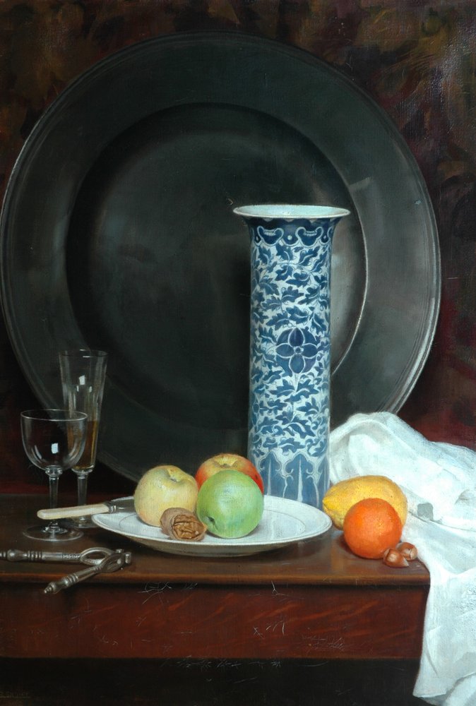 Naturaleza muerta de Ernest Leopold Sichel
