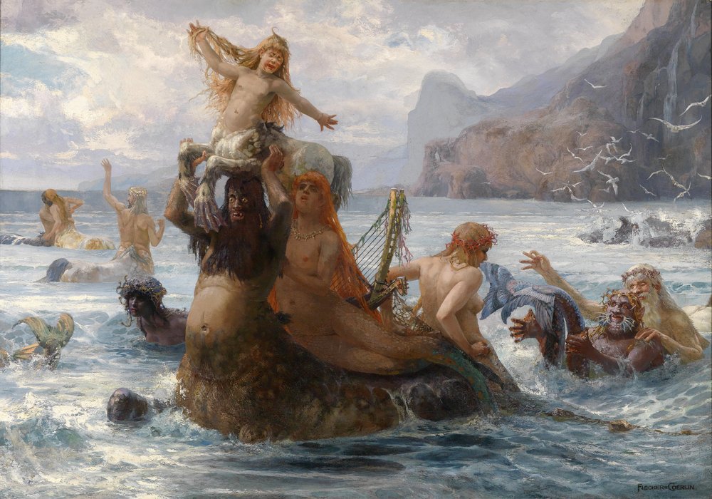 Ninfas y centauros en el baño de Ernst Albert Fischer-Cörlin
