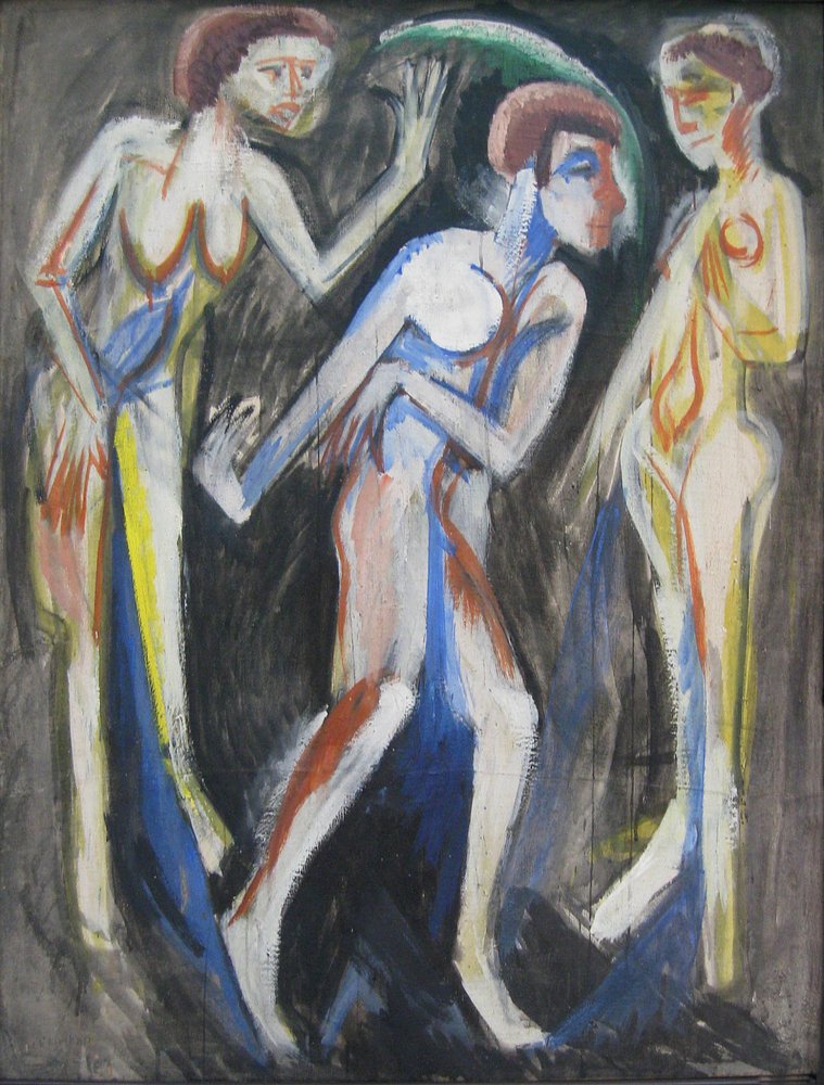 El baile entre las mujeres de Ernst Ludwig Kirchner