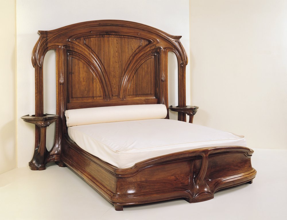 Cama Art Nouveau, 1900 de Eugene Vallin