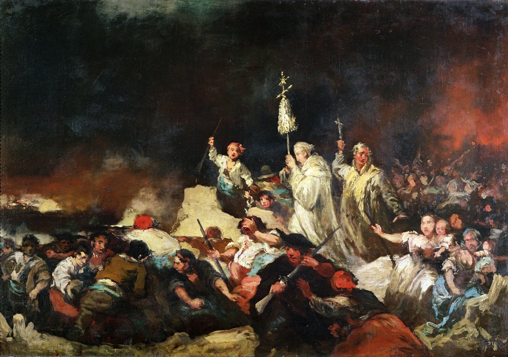 El sitio de Zaragoza de Eugenio Lucas y Padilla