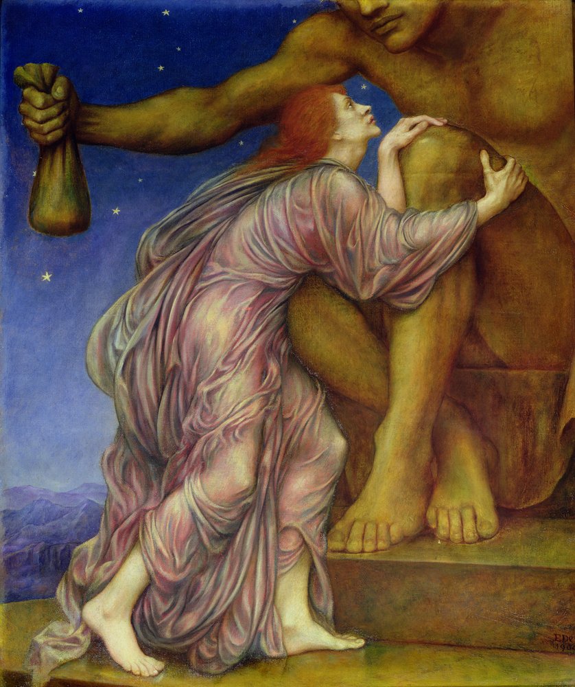 La adoración de Mammon, 1909 de Evelyn De Morgan