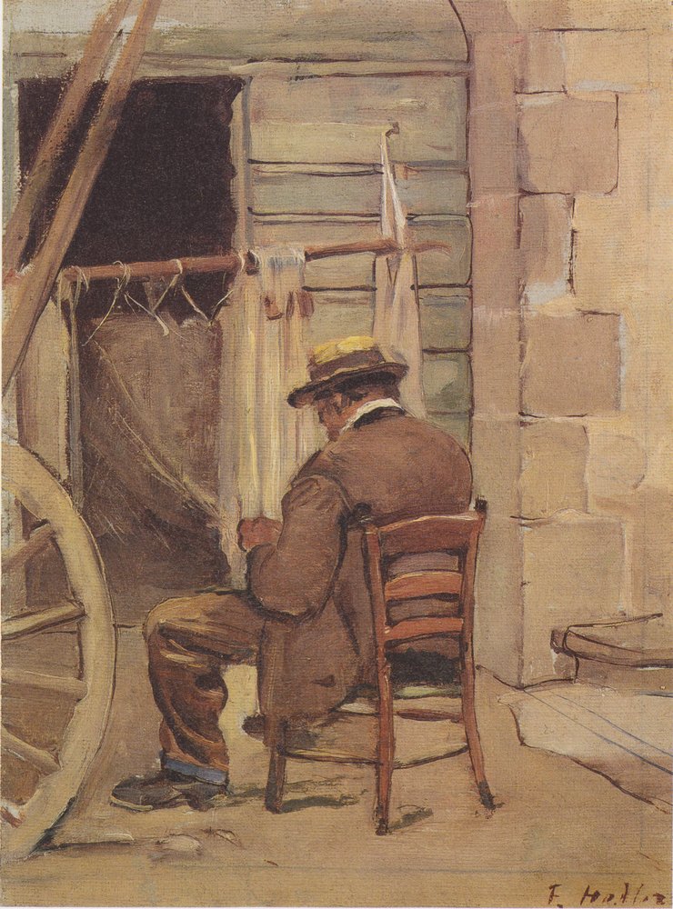 El reparador de redes de Ferdinand Hodler