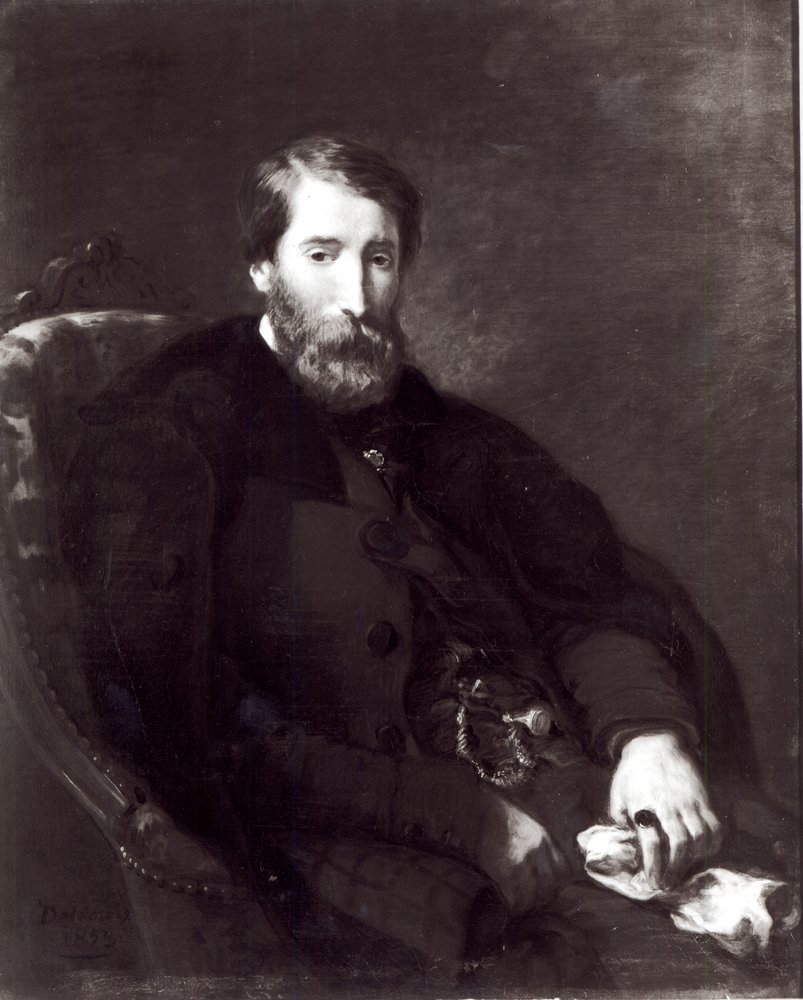 Retrato de Alfred Bruyas (1821-77) de Ferdinand Victor Eugene Delacroix