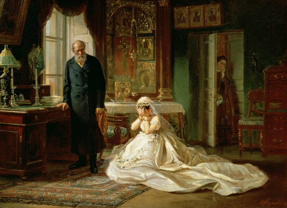 En el Altar, 1870s de Firs Sergeevich Zhuravlev