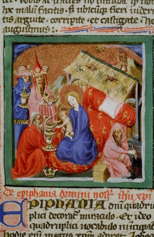 Página del Ms Gen 1111 de la Legenda Aurea, Brujas de Flemish School