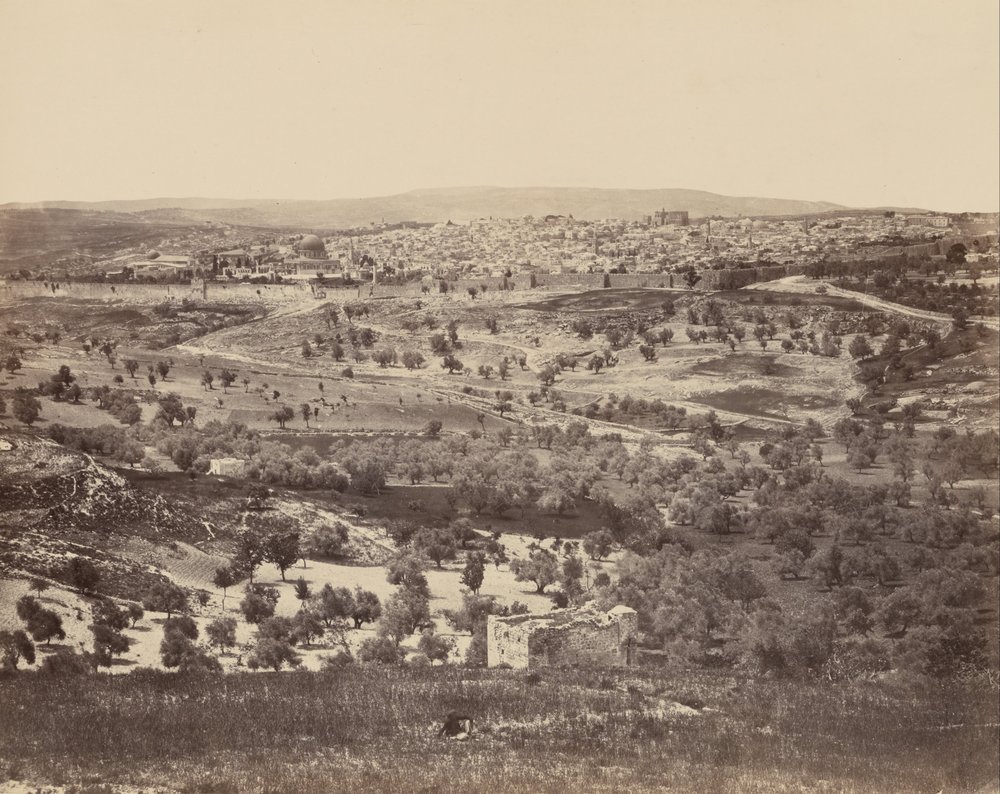 Jerusalén desde el Monte de los Olivos de Francis Frith