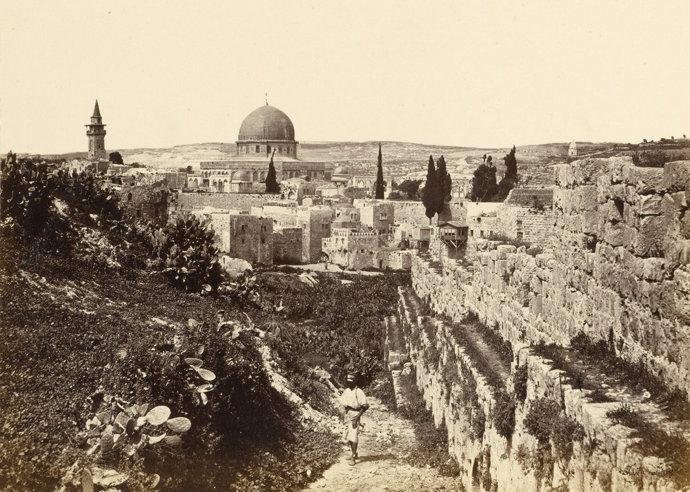 El sitio del templo de Jerusalén desde el Monte Sion de Francis Frith